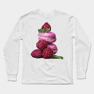 Macarons and raspberries Long Sleeve T-Shirt